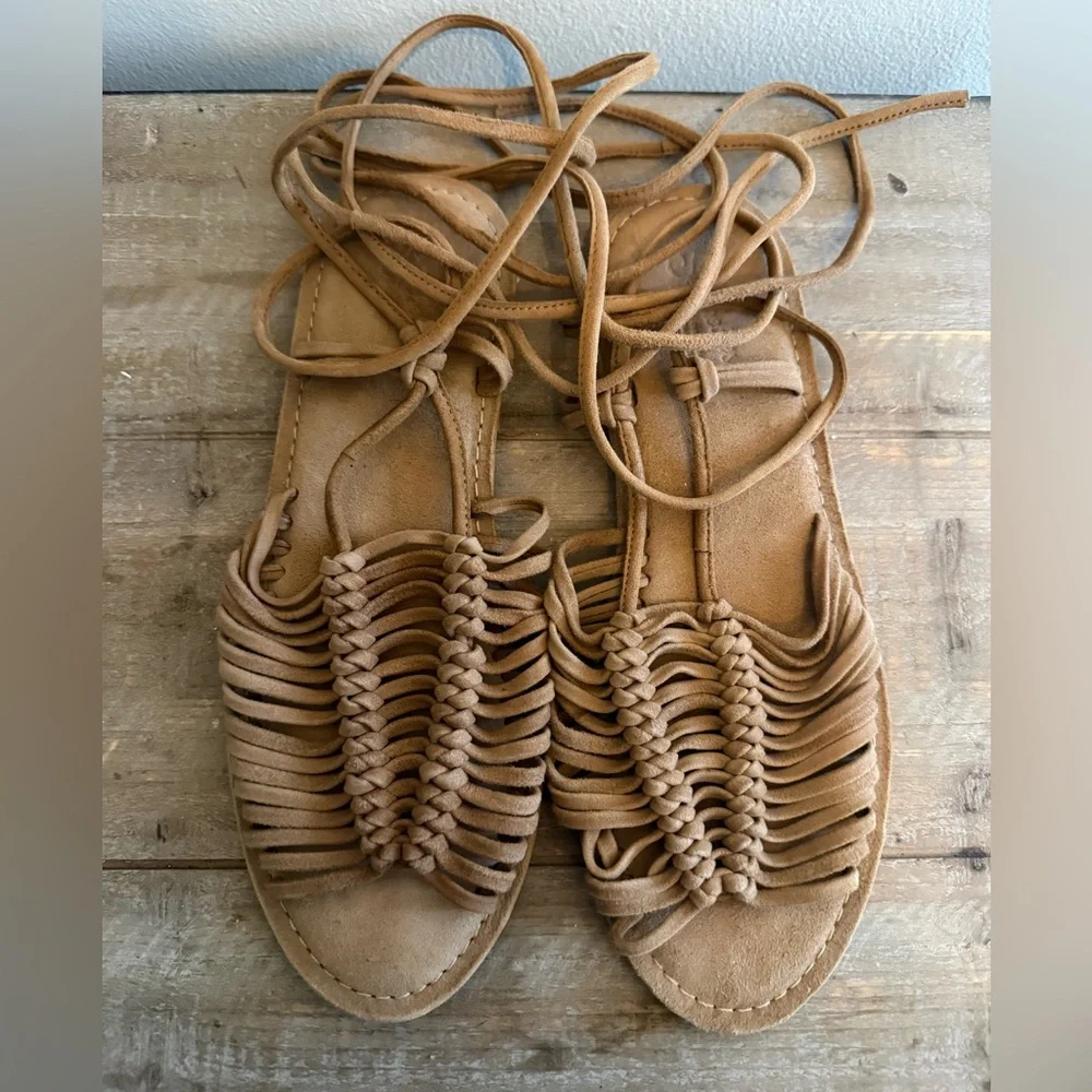 Seychelles Tan Strappy Sandals - Picture 3 of 6